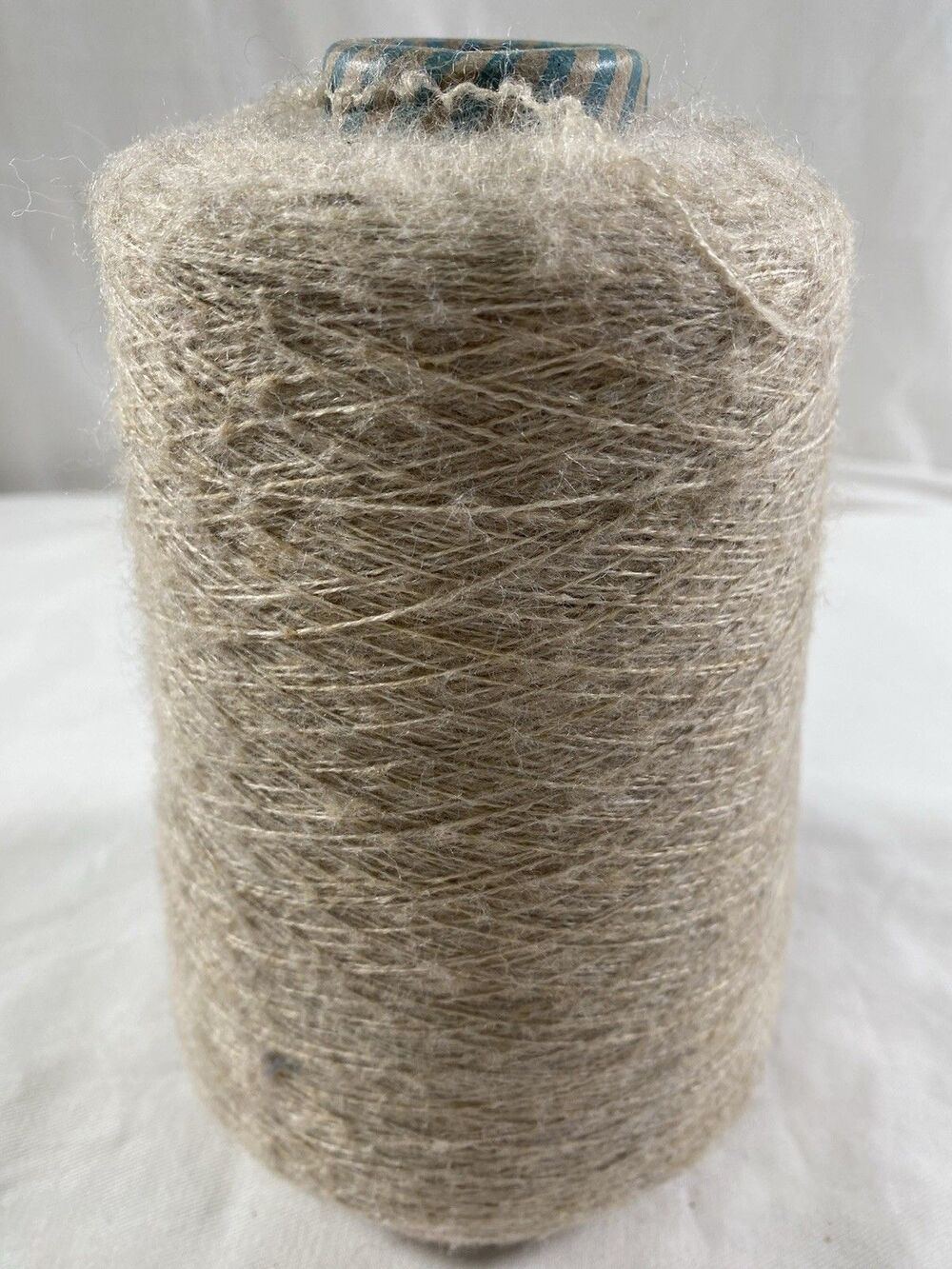 Cone Yarn Spool Yarn Mohair Light Beige Net Weight 200g #995